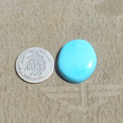 Cabujón turquesa de la Bella Durmiente azul claro corte a mano natural (14,10 quilates) Foto 1 de 4