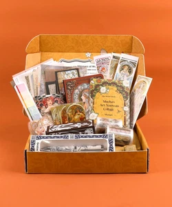 Whispers Of Mucha Alphonse Mucha Themed Grabie Scrapbook Club Box NEW - Picture 1 of 13