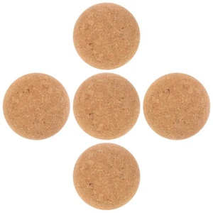 5 tapones de corcho de madera: tapones de jarra de vidrio tapones de jarra - corcho de madera suave - Imagen 1 de 12