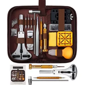 149-teiliges professionelles Uhrenreparaturset Gehäusebodenentferner Öffner Batterieersatz - Bild 1 von 18