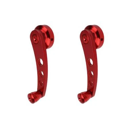 US STOCK 11.5cm ABS Car Interior Manual Door Window Winders Crank Handles Red Cover