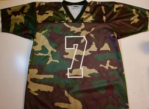 CAMISETA DE FUTBOL CAMUFLAJE ADULTO MEDIANA #7 NUEVA CON DEFECTOS ***LEER ANUNCIO ¡NUEVA! ESPALDA EN BLANCO - Imagen 1 de 2