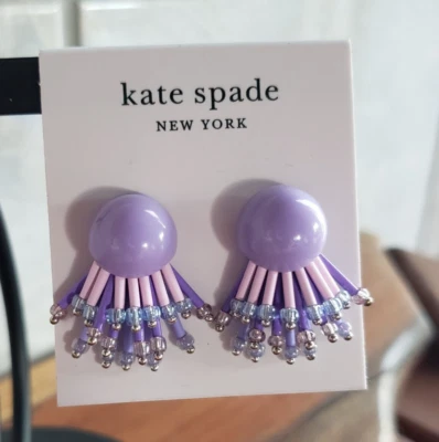 kate spade- Extra Extra- Lilac Multi Statement Stud Earrings- NWT $58 - Image 1 of 4