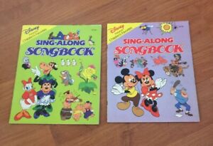 DISNEY Children's Favorites Sing-Along SONGBOOKS Mickey and Minnie Mouse GOOFY