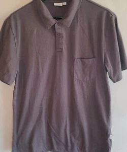 Camisa polo marrón manga corta pequeña Onia para hombre - Imagen 1 de 8