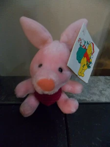 Vintage Sears Disney's Winnie the Pooh Bear's Pink Piglet 8" Plush Toy NWT - Picture 1 of 2