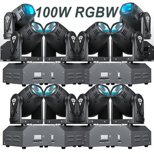 Mini cabezal móvil LED RGBW de 100 W haz de luz iluminación de escenario luz de fiesta discoteca DMX - Imagen 1 de 15
