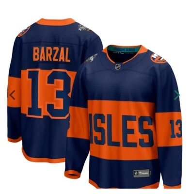New York Islanders Matthew Barzal Stadium Series Break Away Fanatics Jersey NWT  - Image 1 of 3