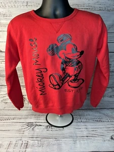 Disney Mickey Mouse EST 1928 Sweatshirt Crewneck Womens Adult Size Small - Picture 1 of 5