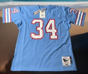 MITCHELL & NESS AUTHENTIC EARL CAMPBELL XL HOUSTON OILERS JERSEY $300 RETAIL NWT - Picture 1 of 8