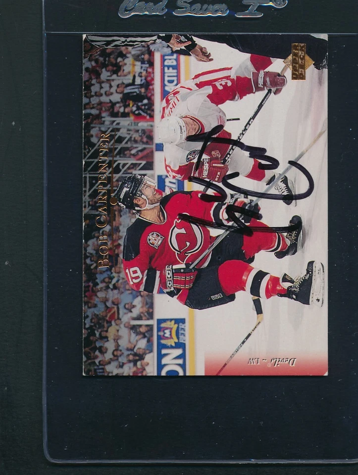 1995/96 Upper Deck #183 Bob Carpenter Devils Signed Auto *E9790 - Image 1 of 1
