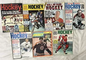1963 HOCKEY Illustrated Lot of 7 GORDIE HOWE Bobby Hull BELIVEAU 1973 1974 - Picture 1 of 1