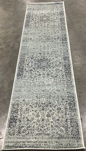 LIGHT BLUE 2'-2" x 8'-0" Back Stain Rug, Reduced Price 1172680832 VTG113-7660-28 - Picture 1 of 4