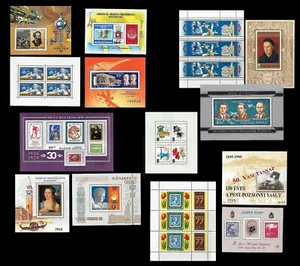 HUNGARY. Lot of 14 Souvenir sheets. MNH (BI#1/04092022) - Picture 1 of 4