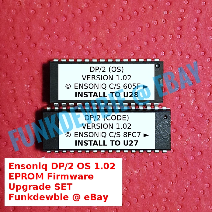 Ensoniq DP/2 OS 1.02 EPROM Firmware Upgrade SET / New ROM Final Update Chips - Image 1 of 2