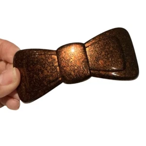 "Correa de arco francesa grande de 1970, marrón brillante/cobre, hecha en Francia, 3,5""" - Imagen 1 de 5