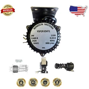 Professional-Grade 110V 2W Ice Maker Water Pump - Reliable Cast Iron Build - Picture 1 of 8