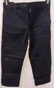 NWT GENUINE FLAT FRONT BLACK SCHOOL UNIFORM PANTS JUNIORS SIZE 6 (REGULAR) - Picture 1 of 7