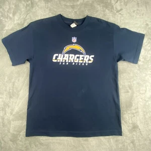 Reebok NFL San Diego Chargers Shirt Youth XL Navy Blue Crew Neck Short Sleeve - Picture 1 of 14
