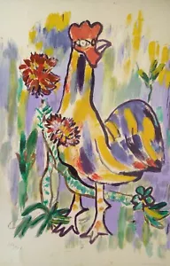 Mariano Rodríguez. Serigrafía. GALLO. Master Cuban Art. 340/500. FIRMADO. 1984 - Imagen 1 de 3