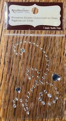 Recollections Clear Swirls Hearts gemstones Gems Flourish 3D Scrapbook stickers - Image 1 of 4