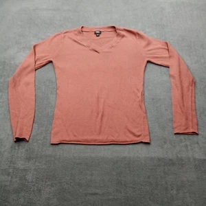 Mossimo Sweater Womens Medium Orange Pullover V Neck Comfy Angora Rabbit Hair 7% - Picture 1 of 10