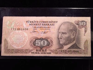 Turkey 50 Lira ND 1976-1983 P188 Central Bank Türkiye Bank Money h1606 - Picture 1 of 2