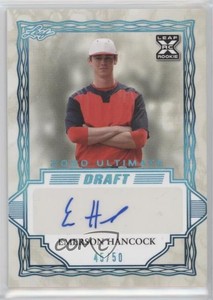 2020 Leaf Ultimate Draft Platinum Spectrum /50 Emerson Hancock #BA-EH2 Auto