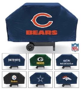 NFL 68 Inch Vinyl Economy Gas or Charcoal Grill Cover -Select- Team Below - Picture 1 of 34