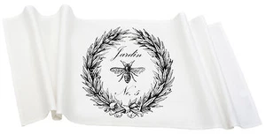 Tischläufer,Weiß,Landhaus,modern,Baumwolle, "Jardin" 105x35cm, - Bild 1 von 3