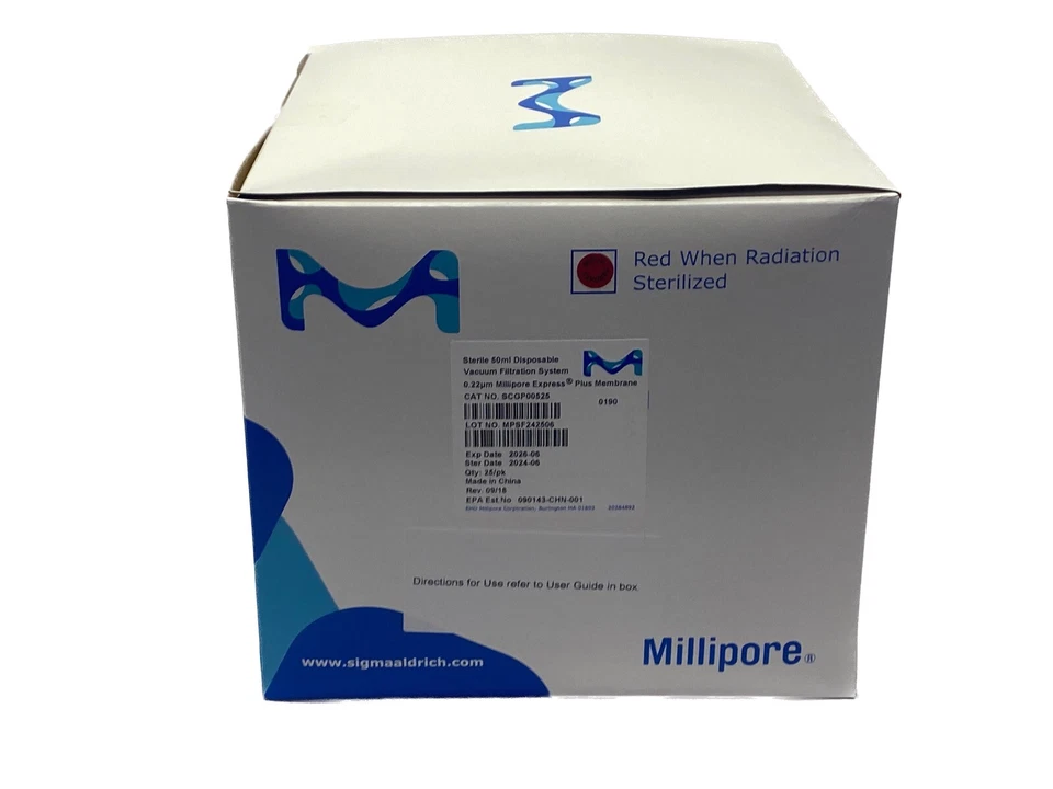 Millipore SCGP00525 Steriflip Vacuum Filtration System 50ml