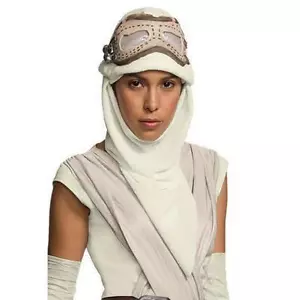Adult Lady REY EYE MASK W/ HOOD Goggles Costume Headpiece hat THE FORCE AWAKENS - Picture 1 of 1