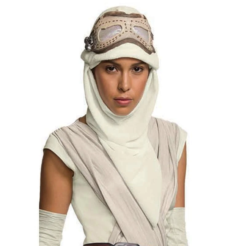 Adult Lady REY EYE MASK W/ HOOD Goggles Costume Headpiece hat THE FORCE AWAKENS - Image 1 of 1