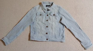 Earl Jean Womens Small Multi-Color Striped Cotton Blend Button Up Jacket 22 - Picture 1 of 11