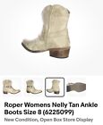 Roper Womens Nelly Tan Ankle Boots Size 8 (6225099)