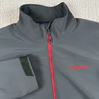 Patagonia Men’s Small Adze Polartec Windbloc Gray Soft Shell Fleece Lined Jacket - Image 1 of 4