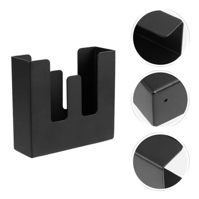 1 PC stand per tovagliolo in acciaio inossidabile dispenser (nero) - Immagine 1 di 4