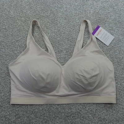 Warners Bra Womens 2XL Light Beige Wireless Lightly Lined Cloud 9 Soft RM1041A - Image 1 of 4