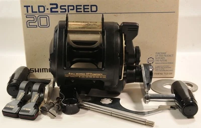 SHIMANO TRITON TLD20II 2-Speed Lever Drag Plus Some Spare Parts, Made in Japan - Image 1 of 4