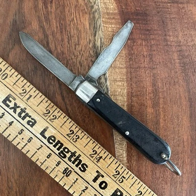 NAVAJA DE BOLSILLO VINTAGE COLONIAL PROV USA ELECTRICISTAS Foto 1 de 4