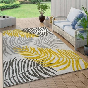 Rugshop Outdoor Rug Floral Leaves Flatweave Indoor Outdoor Carpet Patio Rug 8x10 - Picture 1 of 11