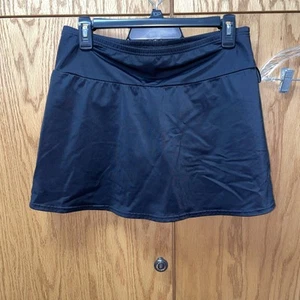 Lands’ End Women’s Swimwear Skirt Skort Size 12 Black - Picture 1 of 4