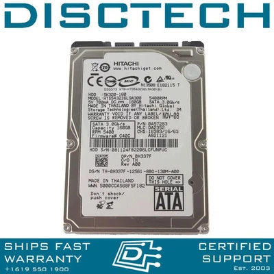 Hitachi 5K320 0A57283 160GB SATA 5.4k 2.5in Laptop Hard Drive HDD - Image 1 of 2