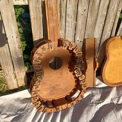 Antique Luthier Tools Guitar Mold/Jig Clamp Holding Cradle Wall Art - Image 1 of 4