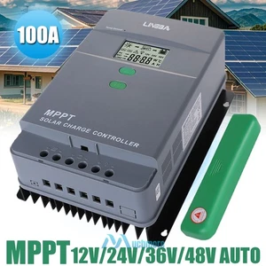 5200W 100A MPPT Solar Charge Controller 12V/24V/36V/48V Battery PV Regulator LCD - Picture 1 of 16