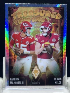 MAHOMES KELCE 2024 Panini Phoenix Football HYPER Prizm Treasured Tandems #TT-KC - Picture 1 of 3