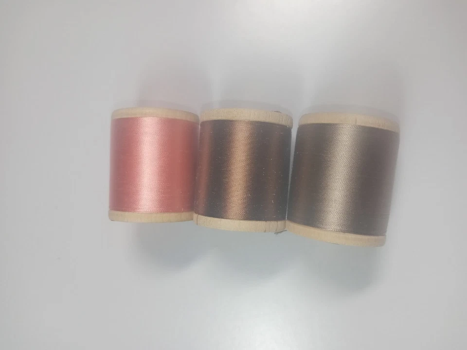 Pure Silk Sewing Thread Size A. Belding Corticelli Lot of 3 100 Yards Each - Image 1 of 3