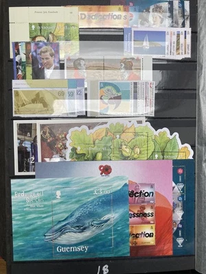 Guernsey stamps MNH 1983-2014 collection, 180 sets & 70 M/S virtually complete  - Image 1 of 4