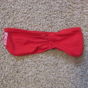 Victoria's Secret Large Wisconsin Badgers Red Lace Tube Top Bandeau Bra Bikini - Picture 1 of 2