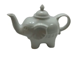 Gestempelt Cordon Bleu weiß Porzellan Glasur Elefant Teekanne Deckel ca. 8,5" - Bild 1 von 10